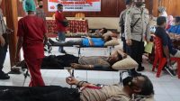 Polres Nabire gelar Baksos Donor Darah, dalam rangka HUT Bhayangkara