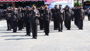 Polres Nabire ikuti peringatan HUT Bhayangkara secara virtual dan gelar syukuran