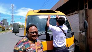 Dua Bus eks PON tiba di Nabire, Gobai; Terima Kasih Kemenhub