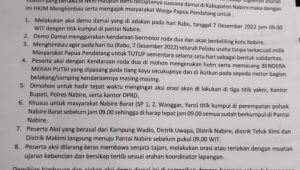 Rencana demo, Kapolres Nabire; ada upaya pencegahan dan dua Suku tak sudi gabung