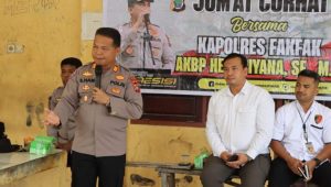 Jumat Curhat di Pantai TPI Dulanpokpok, Ini Harapan Warga Untuk Polres Fakfak