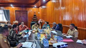 Pj Gubernur Papua Tengah Rakor bersama KPU dan Bawaslu