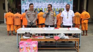 Kasus 3C meningkat, Polres Nabire gelar konferensi Pers