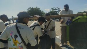 640,84 kg Sampah hari ini dipungut di Pantai Nabire