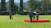 Brigjen TNI Franz Purba pimpin apel gelar pasukan pengamanan kunjungan Wapres di Nabire