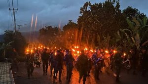 [Galeri Foto] Dogiyai gelar upacara Taptu dan Pawai Obor