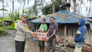 Satlantas Polres Dogiyai gelar Baksos jelang Jelang HUT ke-68 Lalu Lintas