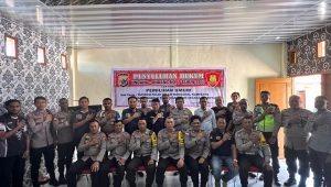 Tim Bidkum Polda Papua kunjungi Polres Dogiyai, Sosialisasi tupoksi Polri dalam mengawal tahapan Pemilu Tahun 2024