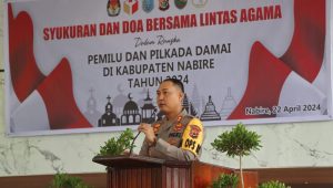 Polres Nabire gelar doa lintas Agama jelang Pemilukada