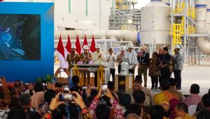 Penjabat Gubernur Ribka Haluk hadiri peresmian Smelter PTFI oleh Presiden Jokowi di Gresik