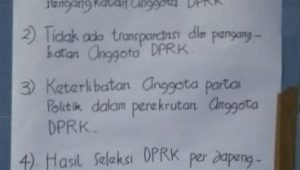 Suku Besar Yerisiam Gua Tolak Hasil Seleksi DPRK Nabire