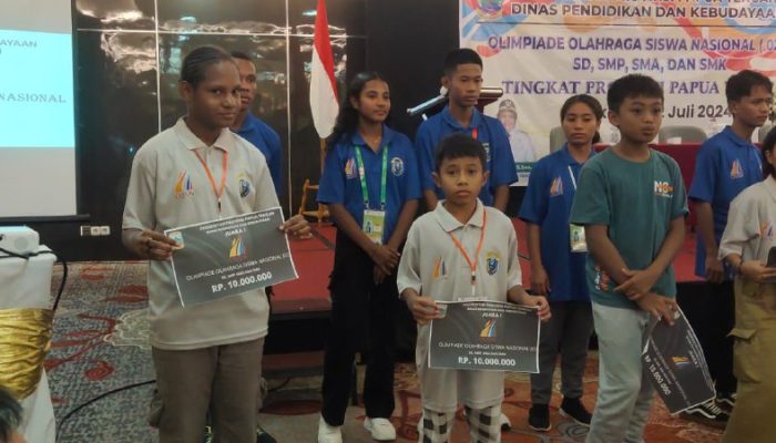 Hadiah pemenang lomba O2SN tunggu realisasi Bank Papua