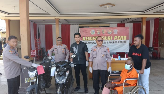 Motor Bhabinkamtibmas di curi, ini penjelasan Kapolres Nabire