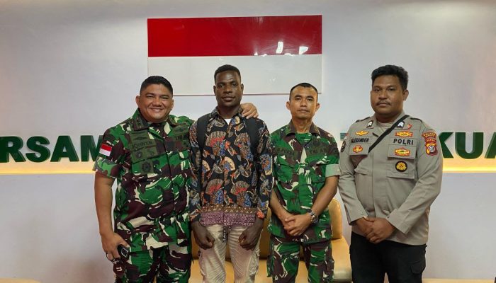 Sosok Polisi Humanis, Briptu Alex Rumangun di balik mimpi Kristofer Pemuda  Merauke jadi TNI