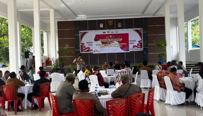 Wujudkan Persatuan dan Kedamaian, Polres Nabire gelar Coffee Morning bersama Forkopimda dan Tokoh masyarakat