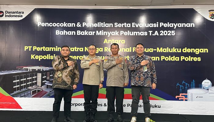 Pertamina Patra Niaga Regional Papua Maluku dan Polda Papua Gelar Evaluasi Pelayanan BBM dan Pelumas Tahun Anggaran 2025