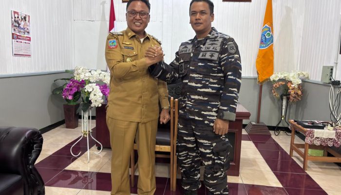 Danlanal Nabire Jalin Sinergi dengan Pemerintah Daerah