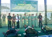 Target 400 Kantong, Persit Koorcab Rem 173/PVB Gelar Donor Darah Jelang HUT ke – 80,