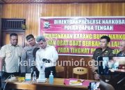 Ditresnarkoba Polda Papua Tengah Ungkap Penyalahgunaan Puluhan Paket Sabu