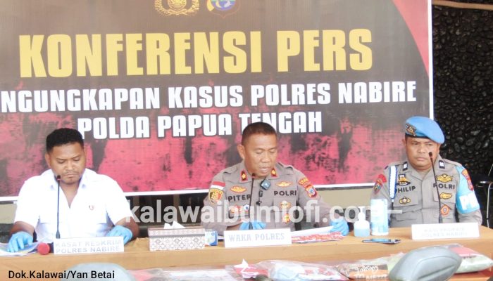 Polres Nabire Ungkap Kasus Curanmor, 2 Unit Motor dan BB Lainnya Diamankan