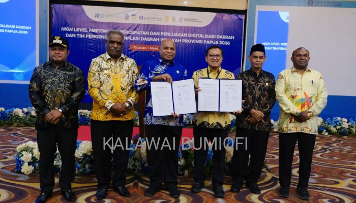 Perkuat Ekonomi Papua, TPID dan TP2DD Sepakati Strategi Pengendalian Inflasi dan Digitalisasi