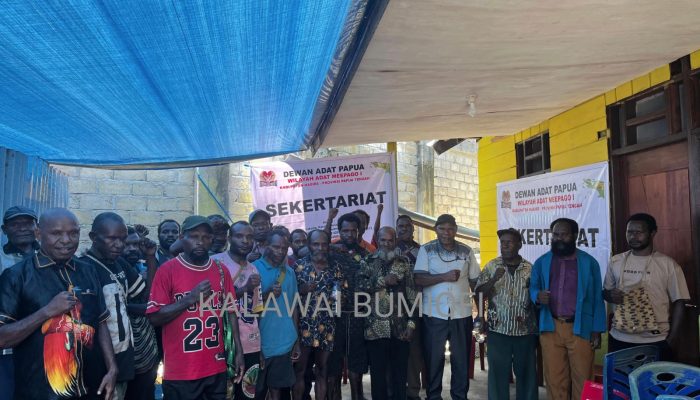 Resmikan Sekretariat DAP Wilayah I Meepago, Philemon Madai : Pentingnya Peran Adat dalam Pembangunan Daerah