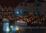 Misa Malam Paskah di KSK Nabire Penuh Hikmat, ini Pesan Romo Adri dan Romo Sani