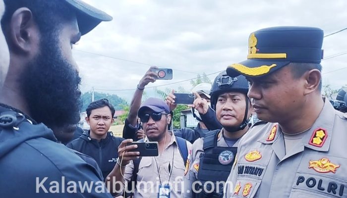 Aksi Demo di Pasar Karang Tumaritis Berlangsung Aman dan Kondusif