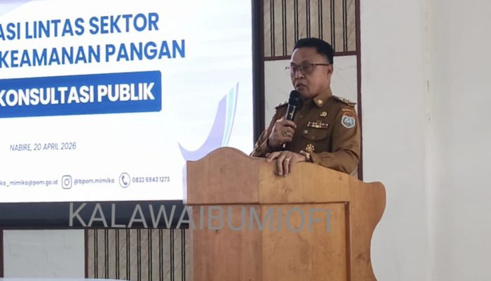 Wabup Nabire buka Forum Konsultasi Publik Keamanan Pangan