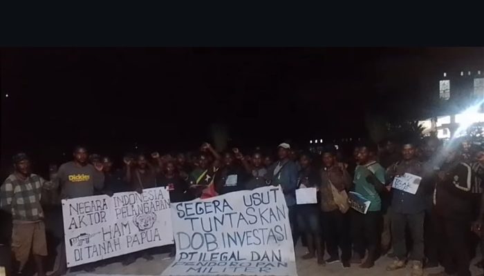 Mahasiswa Paniai di Jayapura Gelar Mimbar Bebas Tolak DOB dan Militerisme