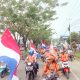 Ribuan Pendukung Peserta Piala Dunia di Nabire Gelar Pawai
