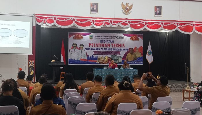 Pemprov Papua Tengah Gelar Pelatihan Teknis Pengawasan Perdagangan