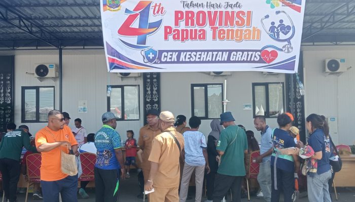 HUT Papua Tengah ke-4: Dinkes Hadirkan Layanan Kesehatan Gratis