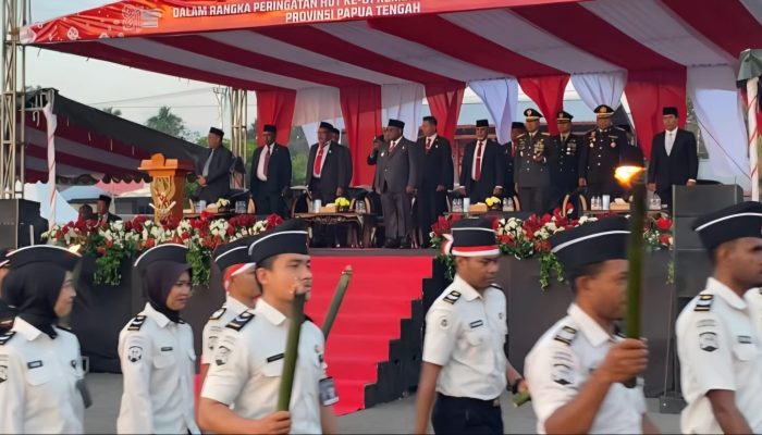 Pimpin Taptu, Gubernur Nawipa Tekankan Semangat Kemerdekaan di Papua Tengah