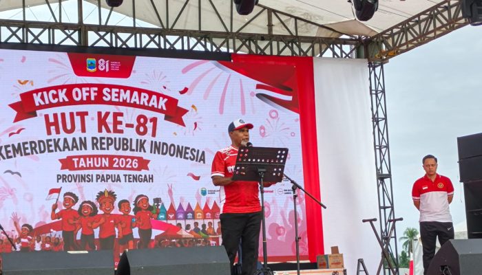 Wagub Papua Tengah Ajak Warga Kibarkan Merah Putih Mulai Senin