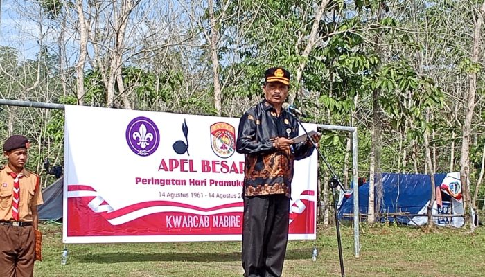 HUT Ke-65 Pramuka: Sekda Nabire Tekankan Pentingnya Pembinaan Karakter Generasi Muda