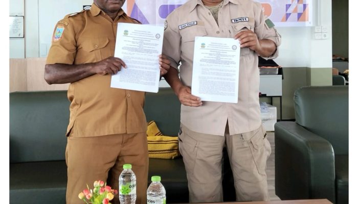 Disnakertrans Dogiyai Buka Pelatihan Alat Berat untuk 25 Pemuda Asli Papua, Teken MoU dengan LPK IKMTC Mimika