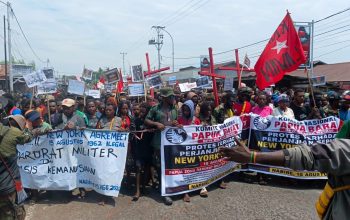 KNPB Nabire Gelar Aksi Peringati New York Agreement, Longmars ke DPRP Papua Tengah