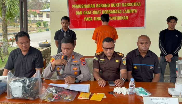 Satresnarkoba Polres Nabire Amankan Pria Diduga Terlibat Penyalahgunaan Sabu