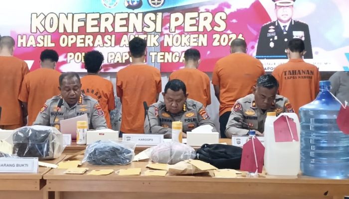 Operasi Antik Noken 2026, Polda Papua Tengah Ungkap 9 Kasus Narkotika