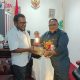 John NR Gobai Serahkan 25 Lampu Baca untuk Lapak Literasi di Nabire