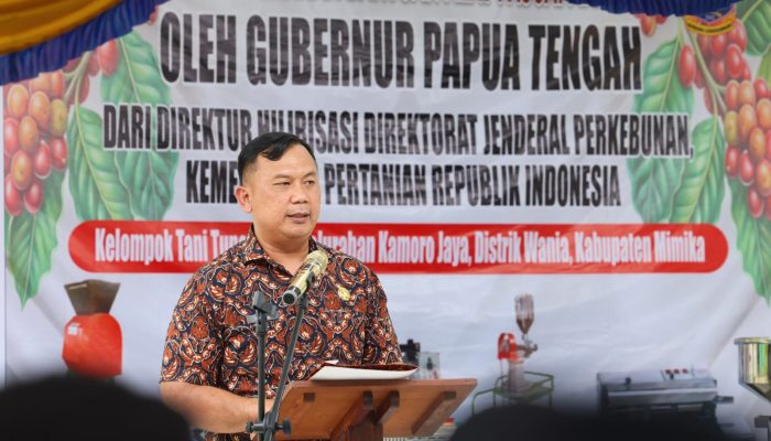 Pemprov Serahkan Lima Jenis Alat Pascapanen kepada Petani Kopi Mimika